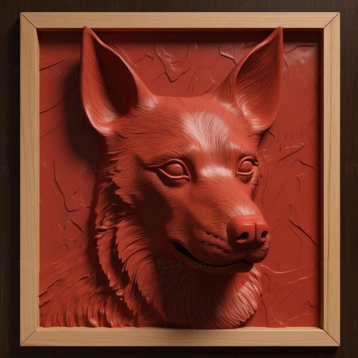 Природа и животные (Улица красная собака 1, NATURE_5449) 3D модель для ЧПУ станка